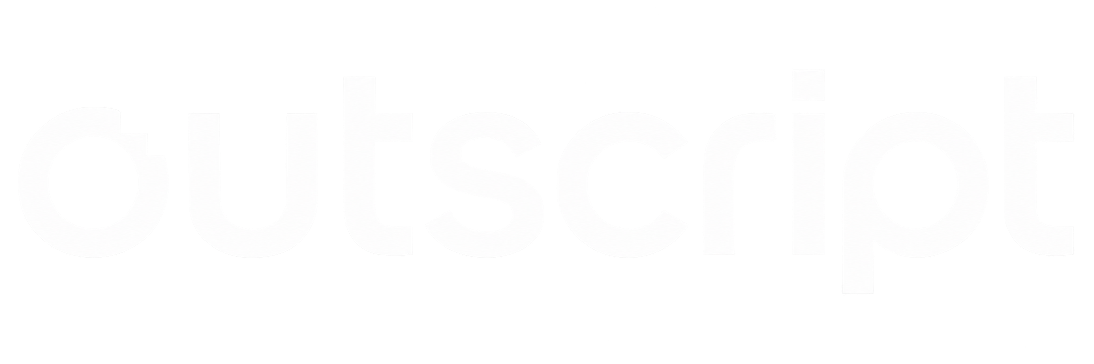 Outscript logo in white